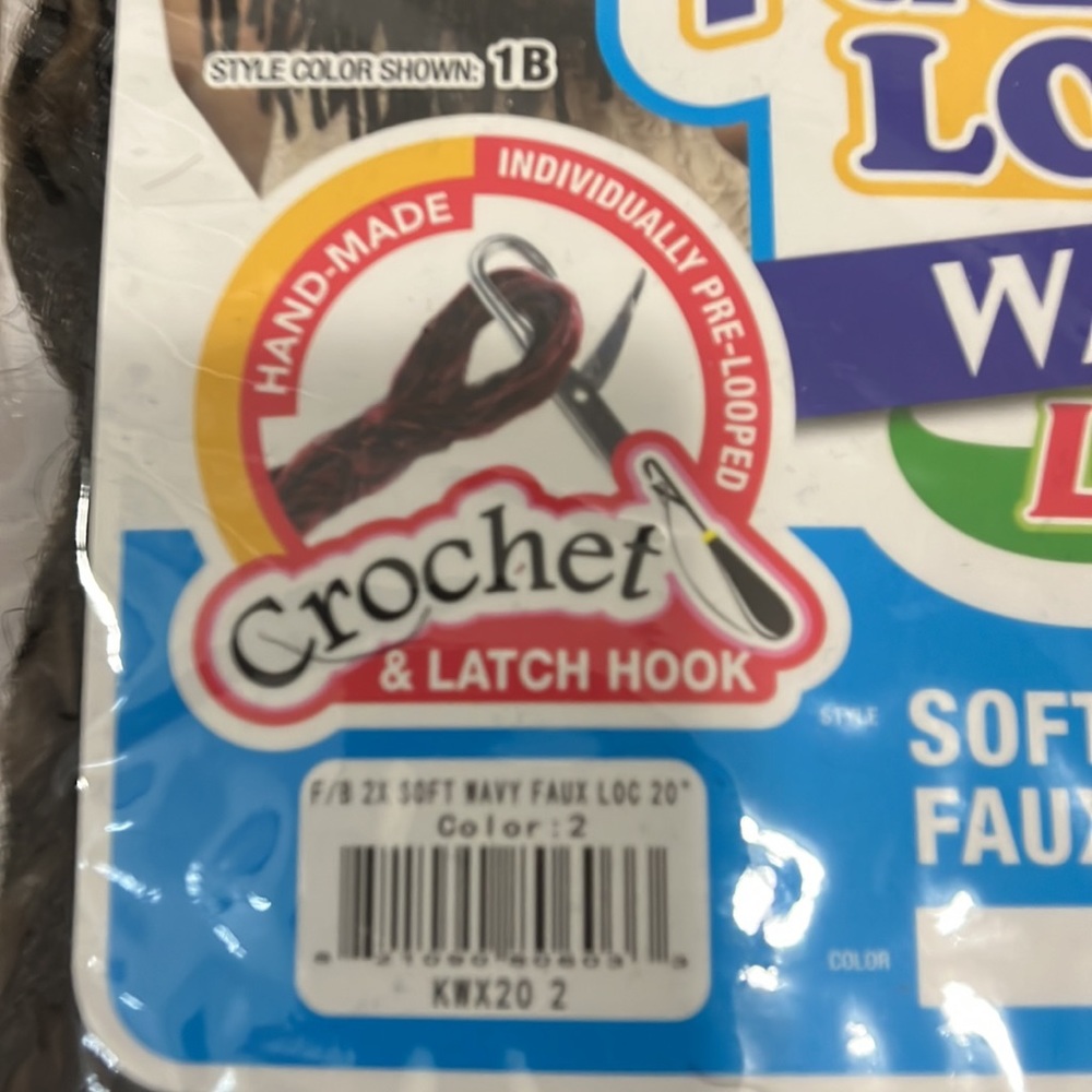 Bundle 2 Packs FreeTress Crochet Latch Hook Soft WavyFaux Locs Color 2 - Picture 6 of 7